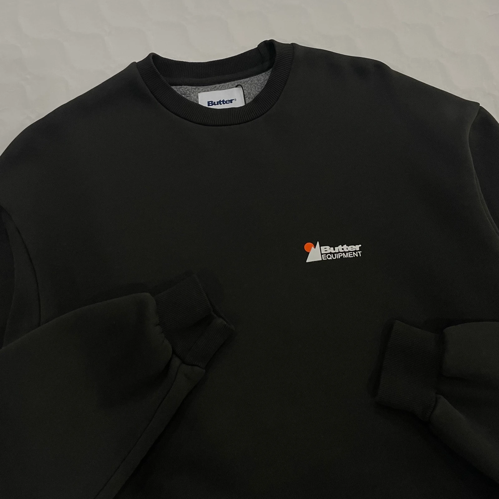 Sudadera Butter Goods - Distressed Pigment Dye (Black)